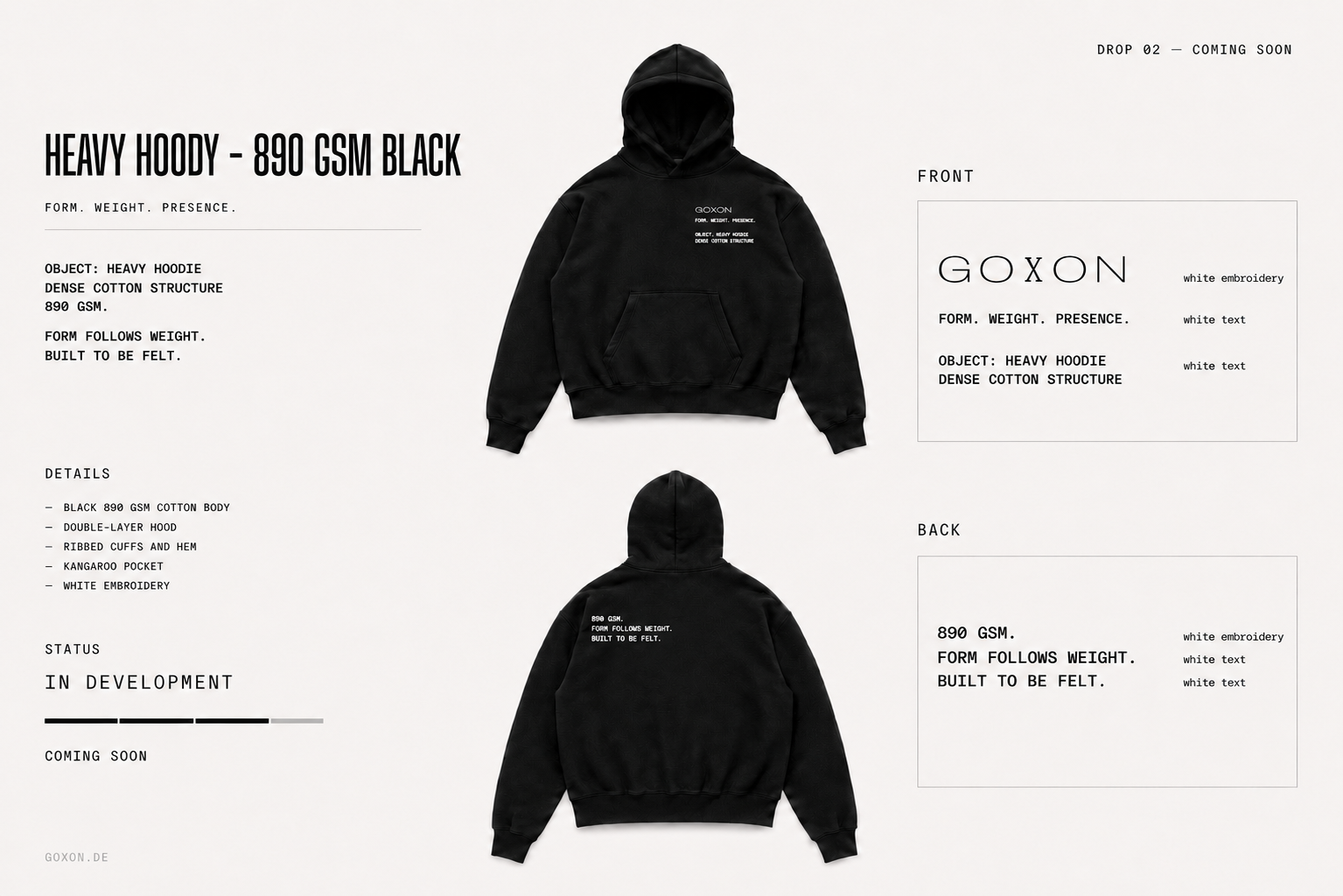 Heavy Cotton Hoody — Concept